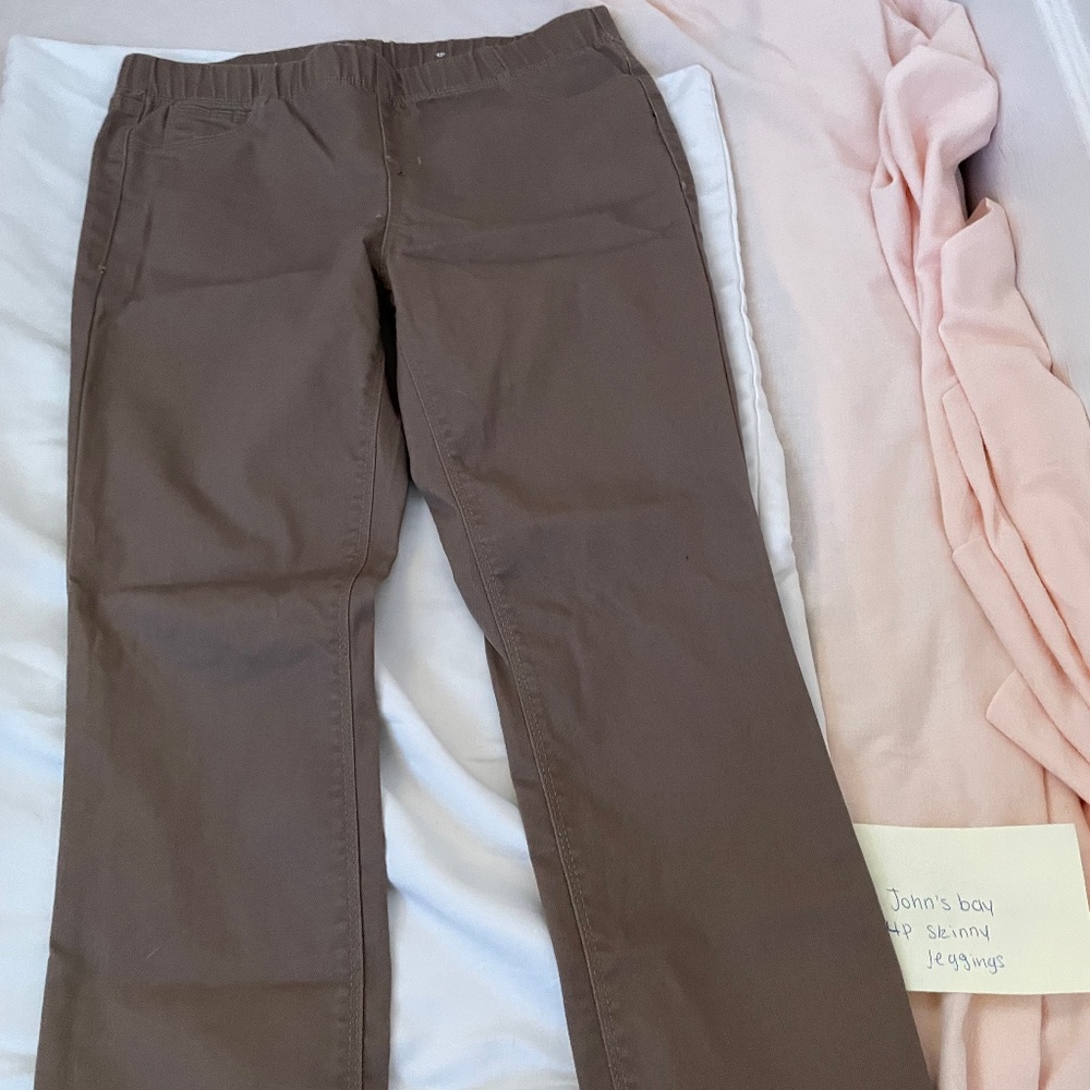 Nature Brown Jeggings - Petite Womens